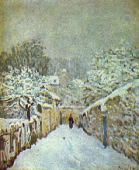 Alfred Sisley Schnee in Louveciennes Sweden oil painting art